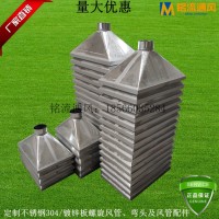 直銷車間鍍鋅排吸風(fēng)罩 斜四方集吸塵罩