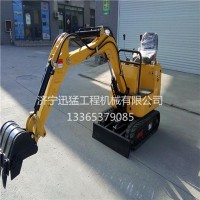 廠家供應多功能迷你小挖機農用小型挖掘機挖溝推土園林建設