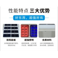 佛山大成交通設施廠家 太陽能2燈雙面爆閃燈 爆閃燈生產(chǎn)廠家