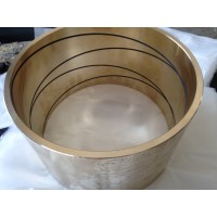 扒渣機(jī)石墨套加工定 內(nèi)圈環(huán)形石墨銅套 H65高力黃銅自潤滑套