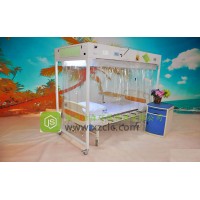 醫用層流床(單人無菌室、醫用百級無菌層流床消毒罩)冷軋鋼板經濟款JS-V1