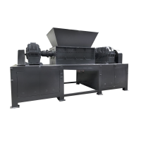 二手木材雙軸撕碎機塑膠廢品粉碎機工業垃圾撕碎機全機自動