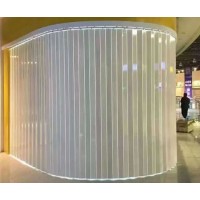 水晶折疊門，高鐵站地鐵站火車站水晶卷簾門河北生產廠家